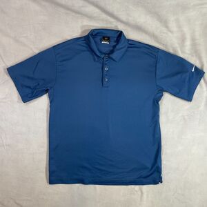 Nike Sphere Dry Golf Polo Shirt Mens Size Large Blue Athletic Fit Preowned